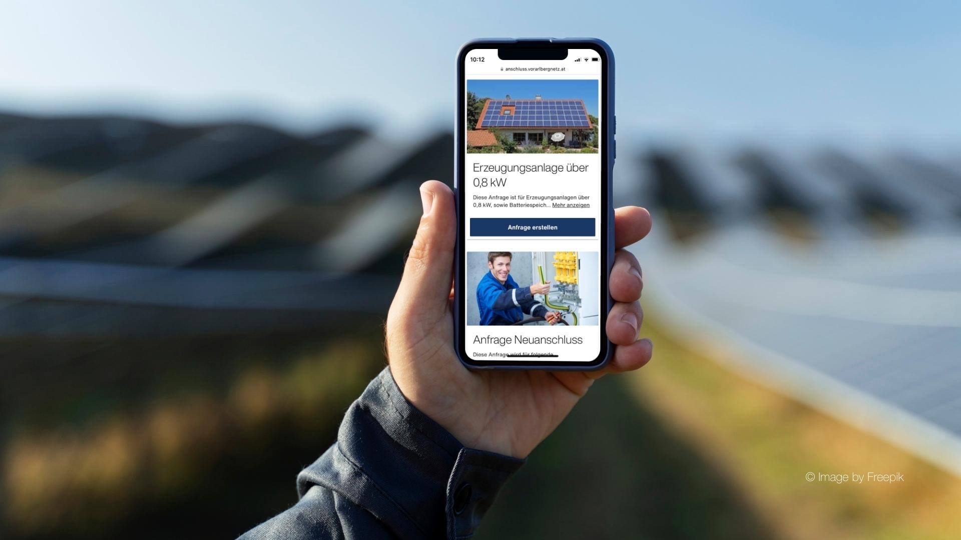 Digitaler Netzanschluss Smartphone
