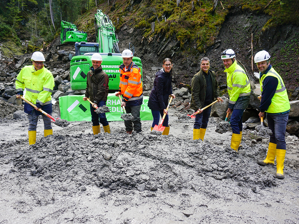Spatenstich für Wasserfassung Argenbach